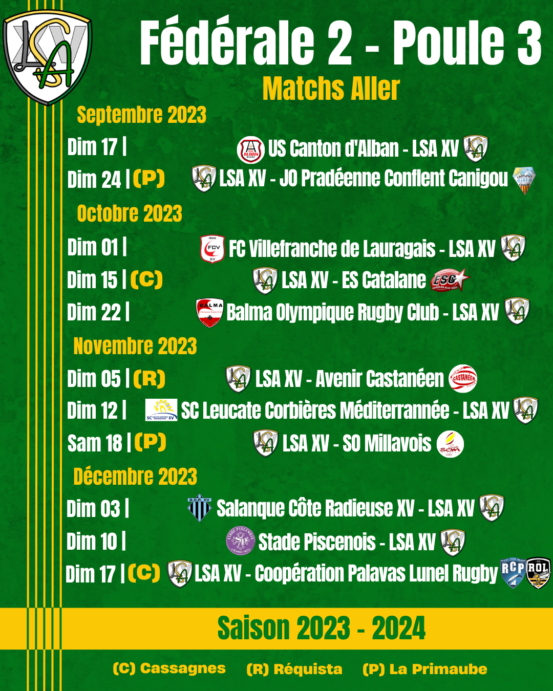 Calendrier seniors 2023-2024 - Page 1