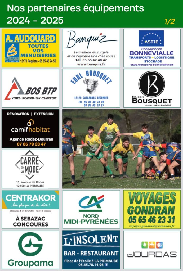 2024-2025 Partenaires équipements (1 sur 2)