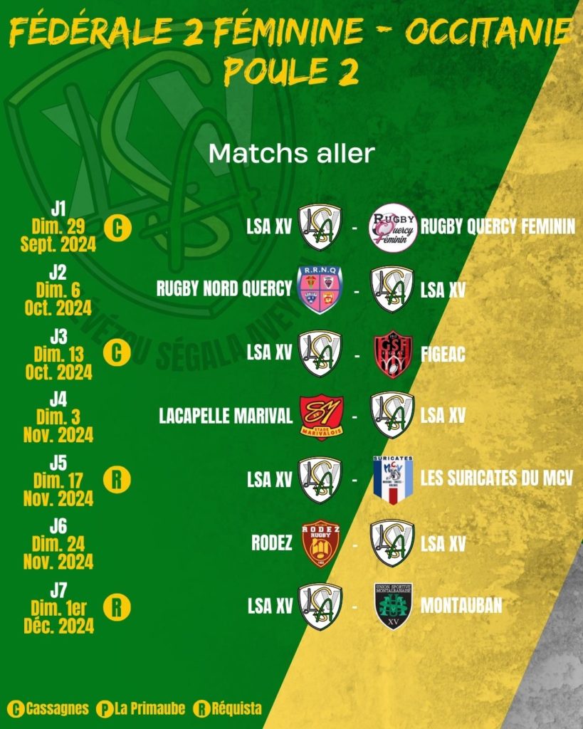 2024-2025_FEM SEN_Calendrier Aller